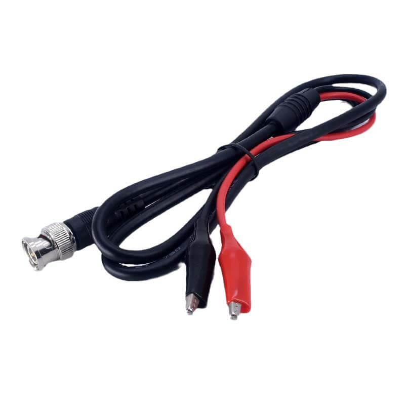Elecbee BNC Male to Two Alligator Clip Q9 Test Cable Oscilloscope Cable 1 meter